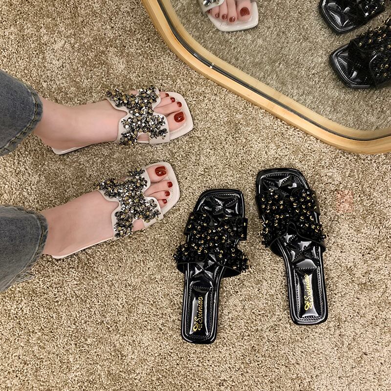 ミュールサマーレッドサンダル 靴 シューズ 大人ガーリー スウィート キュート カジュアル 夏物 ビーチ 部族の婦人靴41661520642