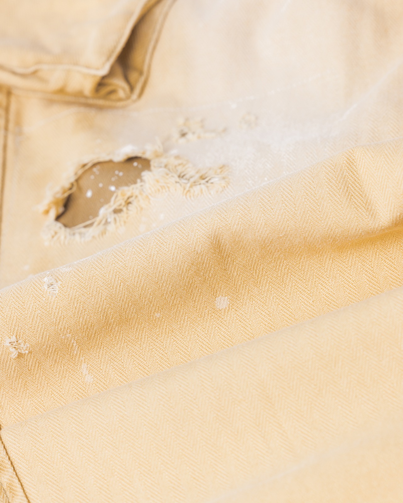 ANACHRONORM / REMAKED HERRINGBONE COMBAT CARGO TROUSERS