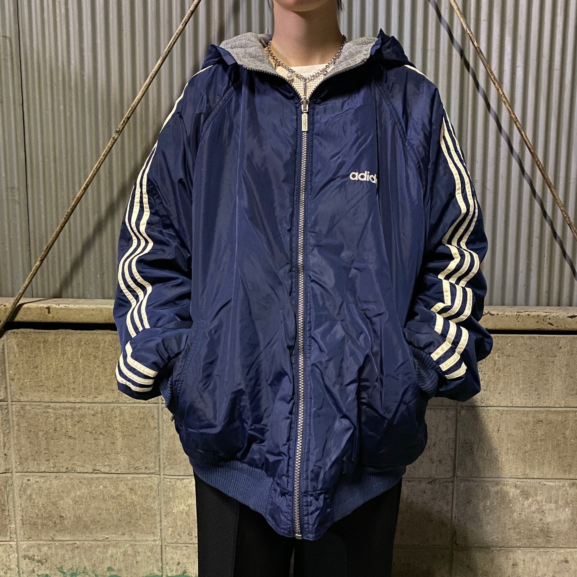 80年代〜90年代 ビンテージ adidas アディダス リバーシブル 中綿  