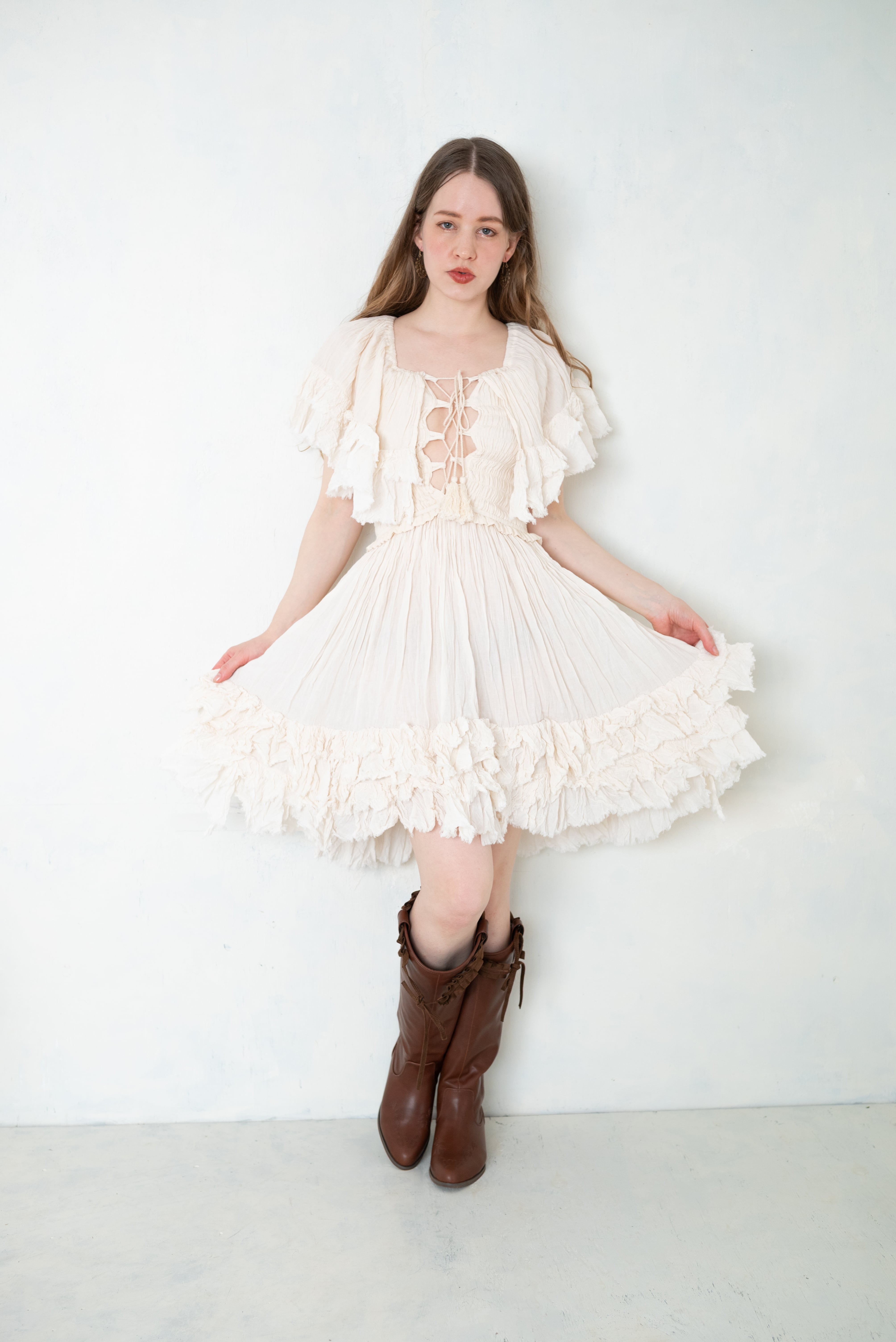 Clair de Femme (クレール・ド・ファム)女性の光/オーガニックコットンワンピース(キッズ着用可)