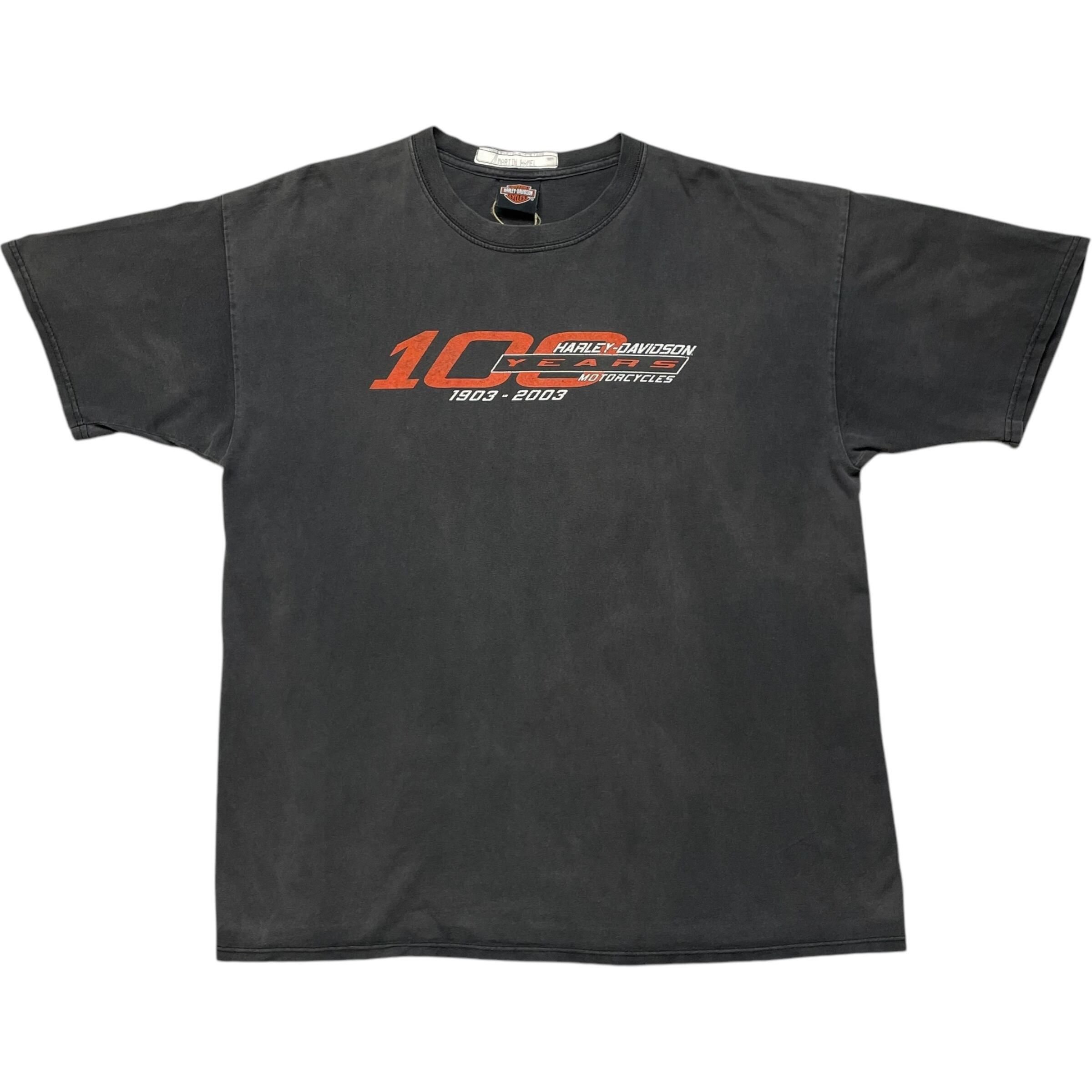 《XL》 Harley-Davidson ハーレーダビッドソン Tシャツ 両面プリント フェード ブラック no.6830