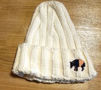 アニマル刺繍ニット帽