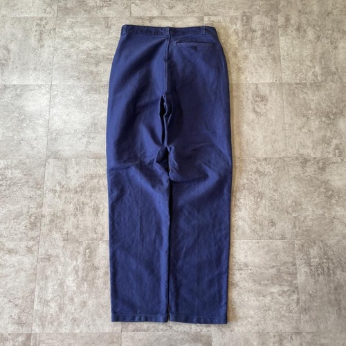 50-60s フレンチワーク モールスキン ブルー パンツ W30 詳細写真8