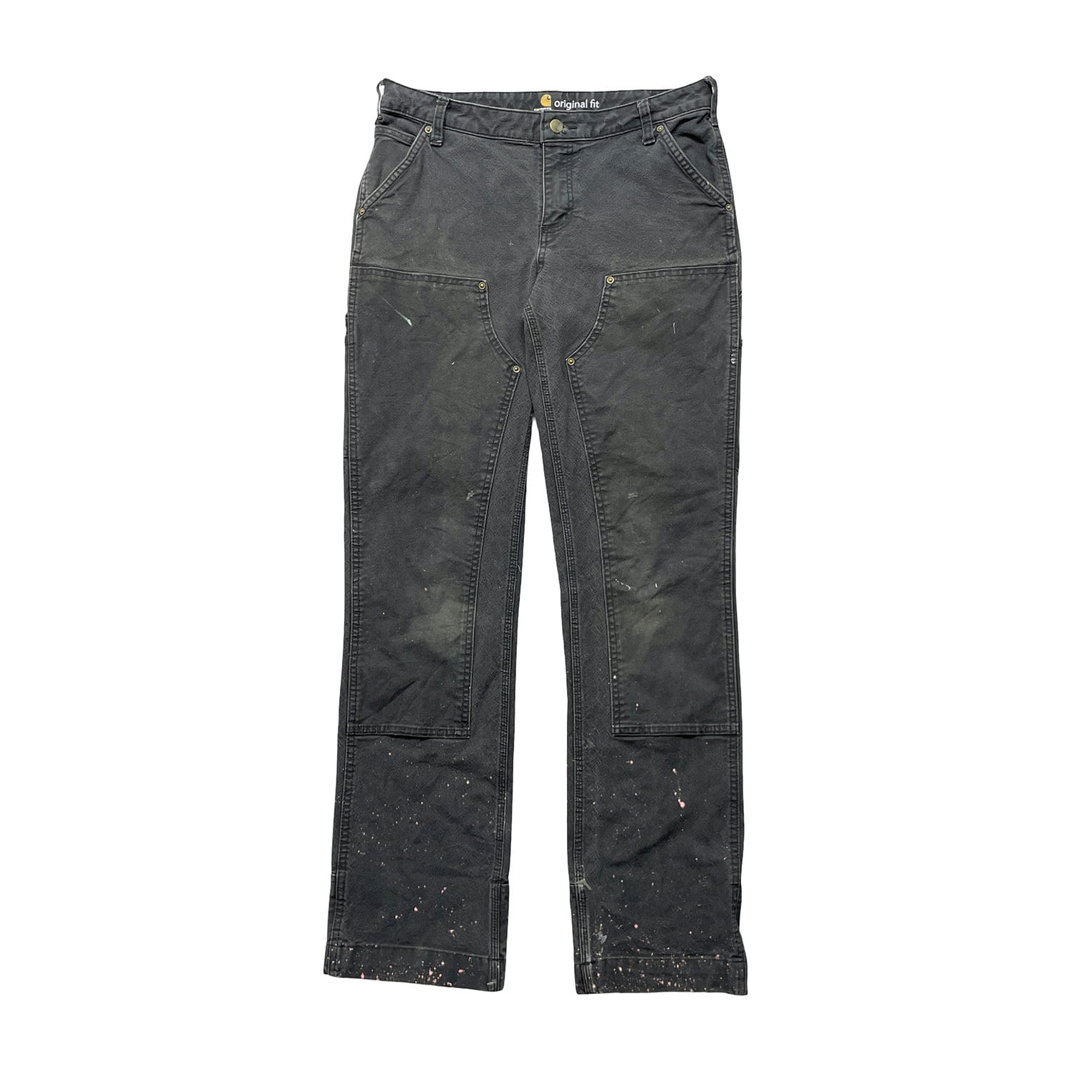 USA古着 Carhartt カーハート ダブルニー ブラックデニム ペインター