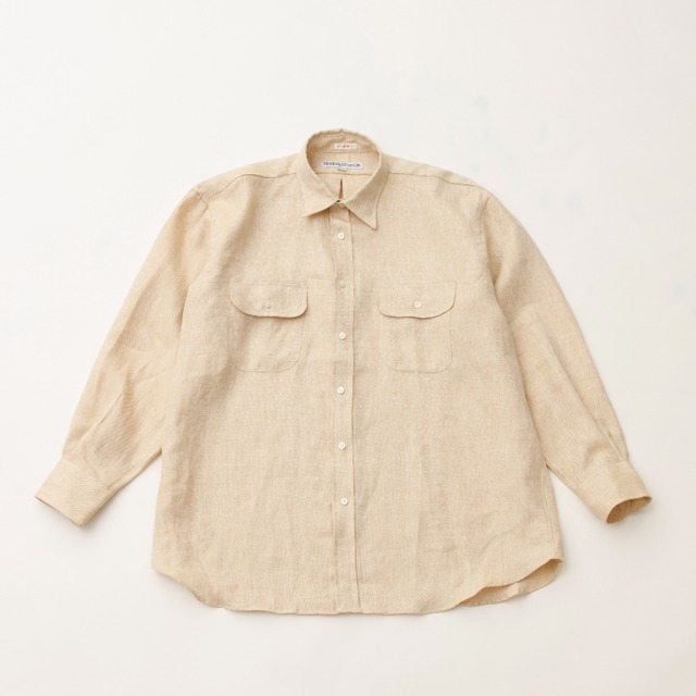 INDIVIDUALIZED SHIRTS x MOY STORE ''LINEN BIG WORK SHIRT"