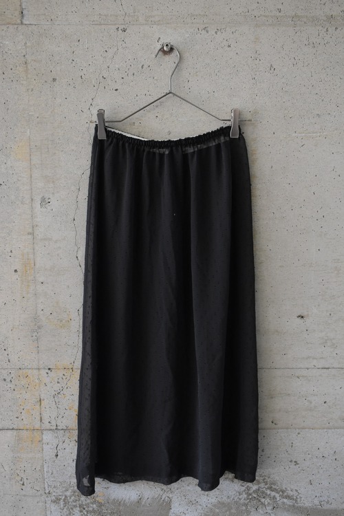 Sheer 3D pattern skirt