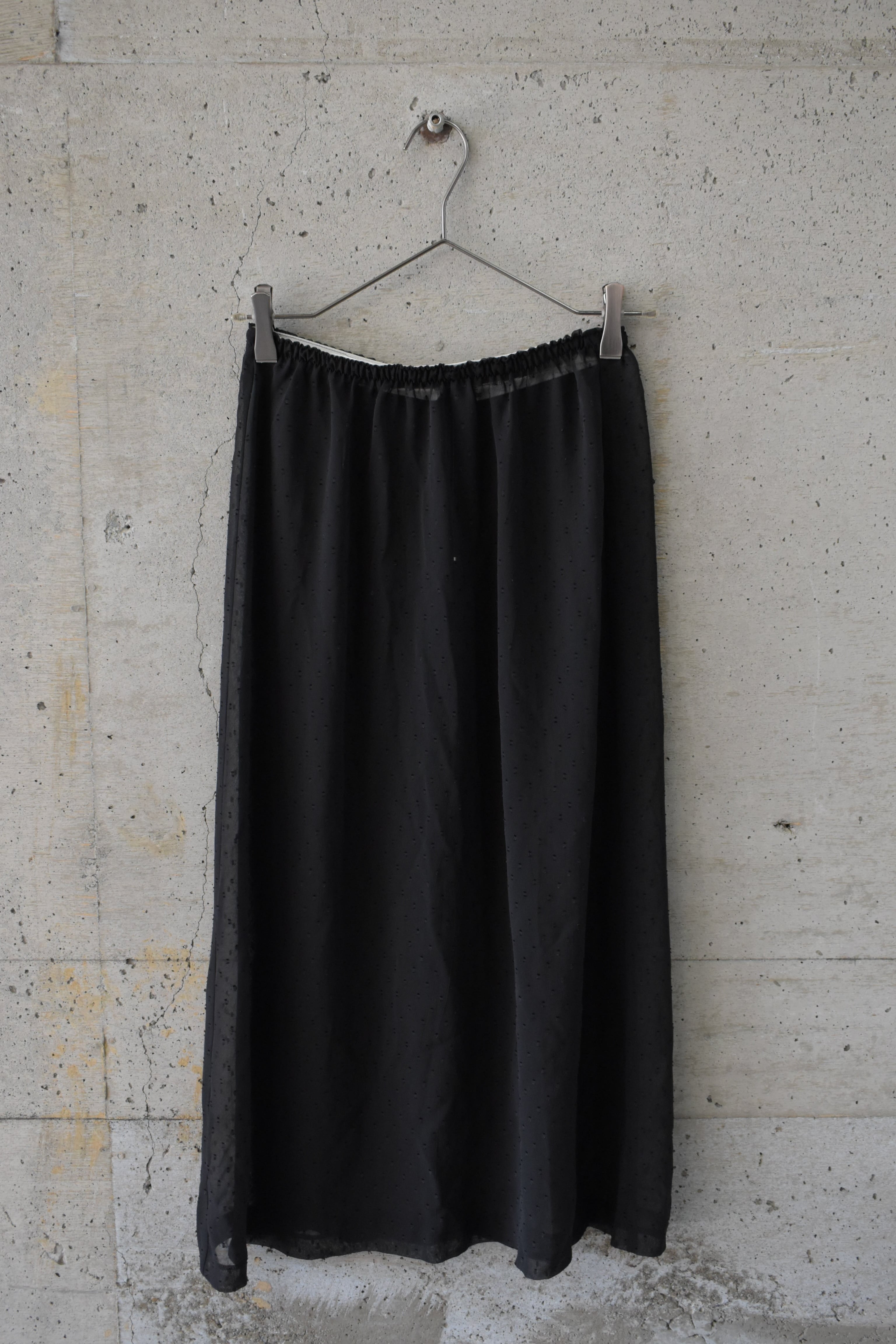 Sheer 3D pattern skirt