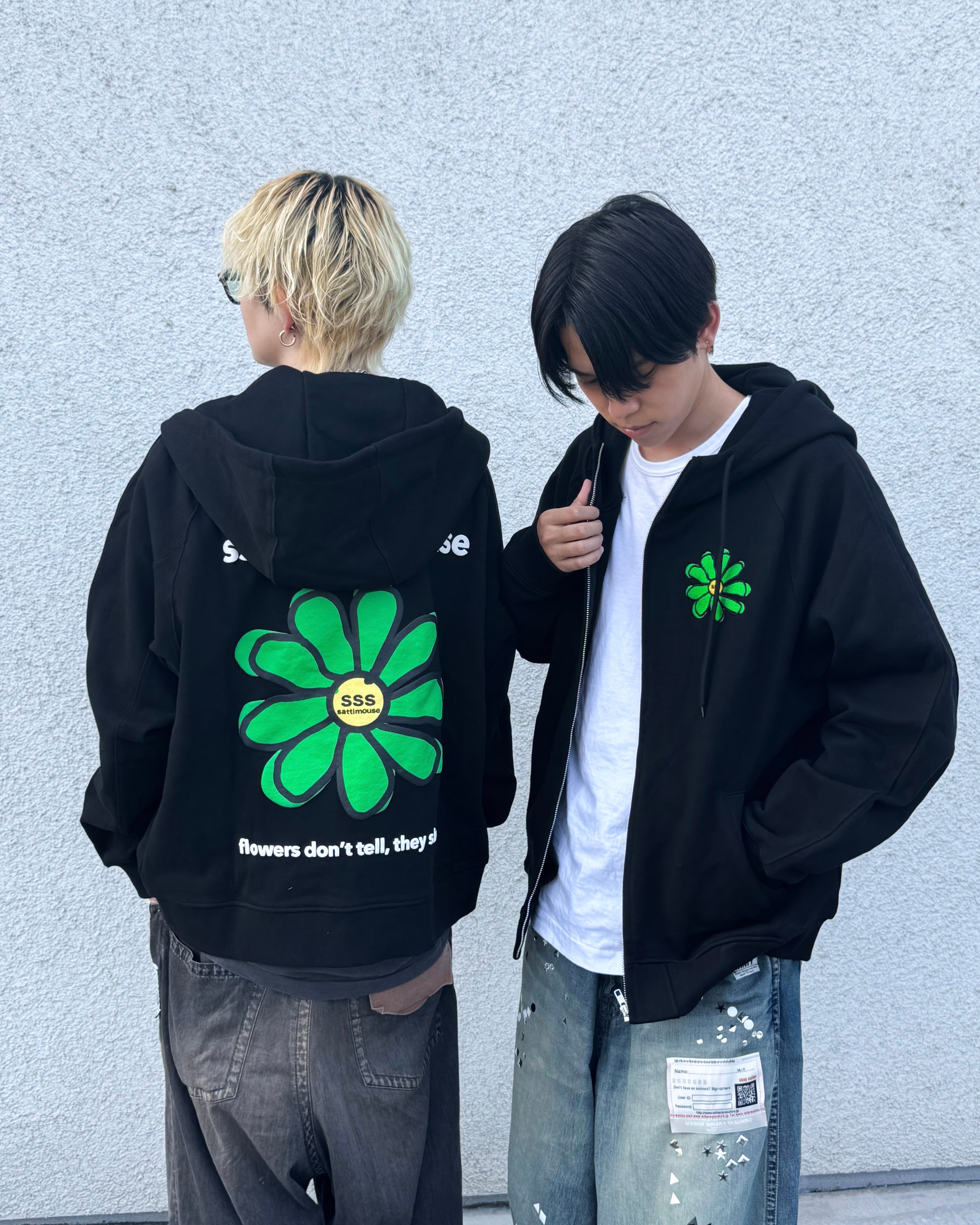 Flower zip parker | ssssattimous