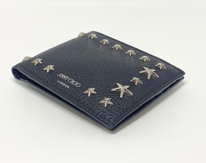 ジミーチュウ 財布 二つ折り  MARK UUF/BLK/SLV