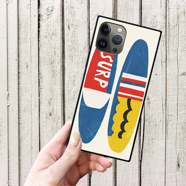 iPhoneケース サーフ 北欧レトロポップ｜レトロサーフ風スマホケース NOR059
