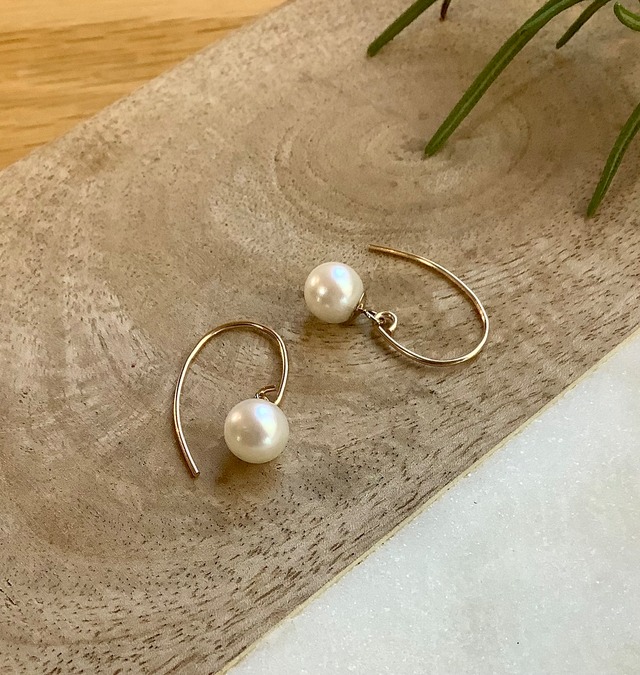 アコヤ真珠ピアス 6mm | Bonny Port .: