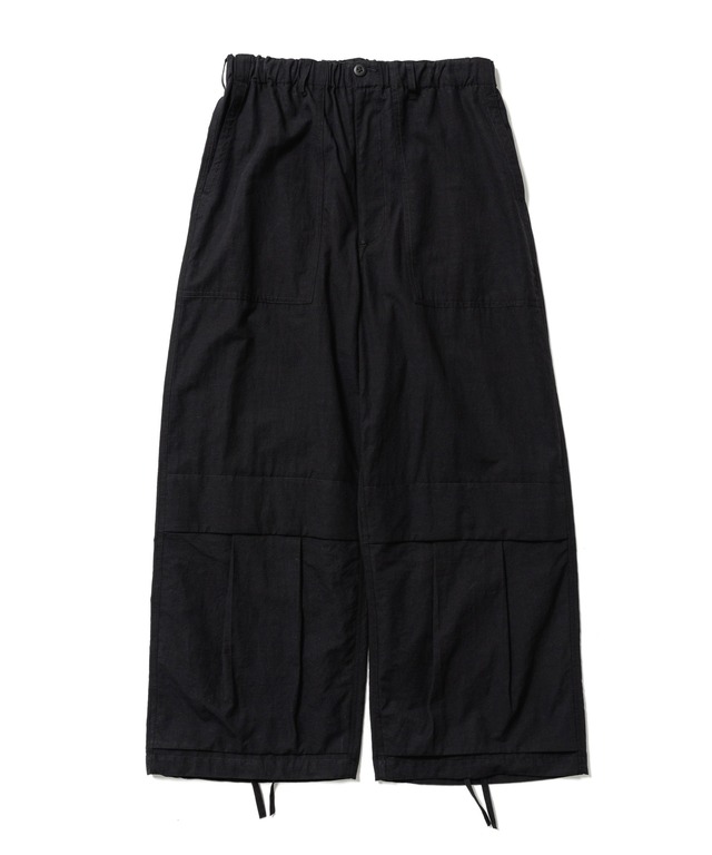 Sasquatchfabrix./24SS-PA-004  UTILTY KNEES CARGO PANTS (BLACK)