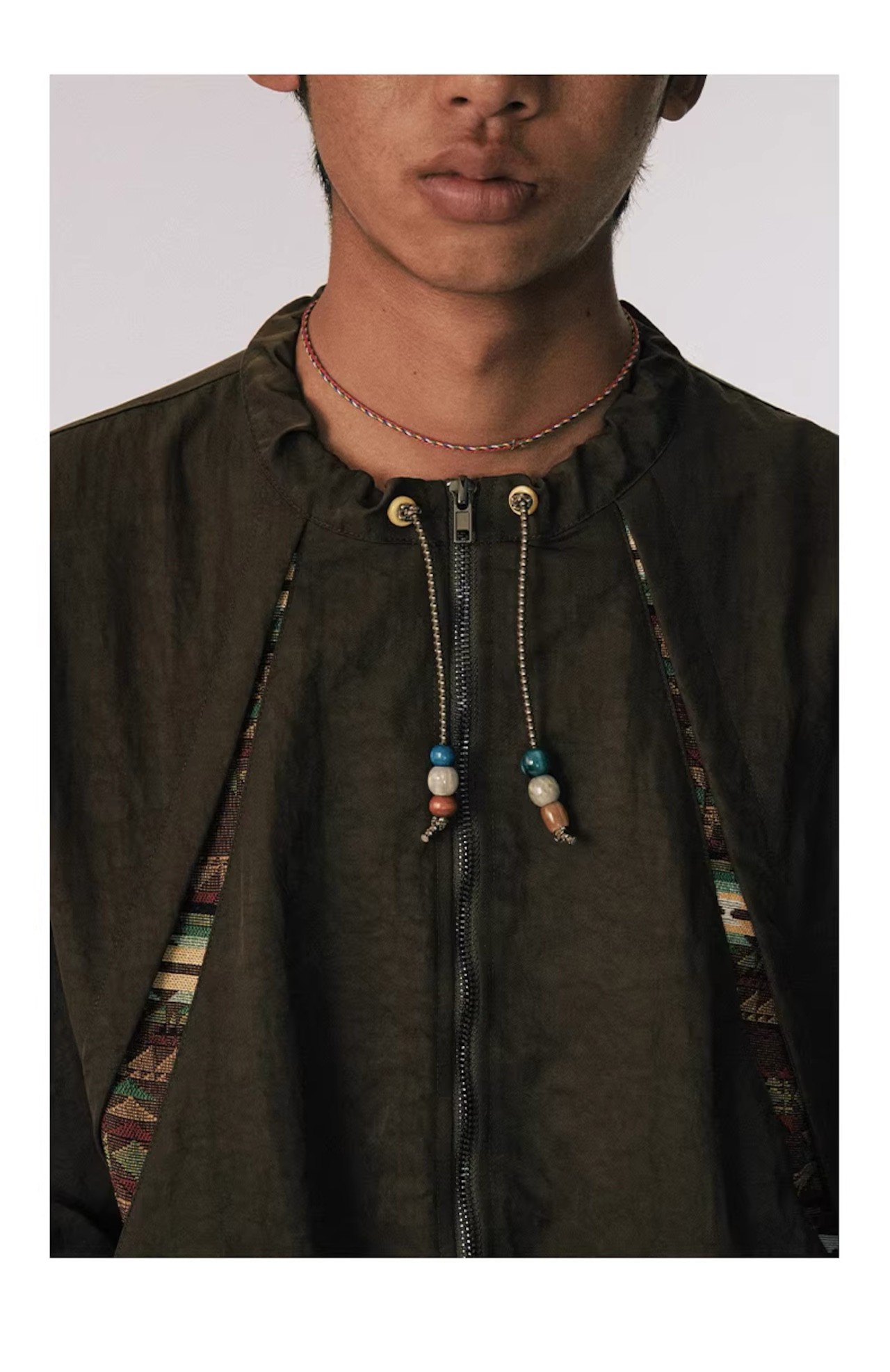 CONP Ethnic Patchwork Nylon Jacket