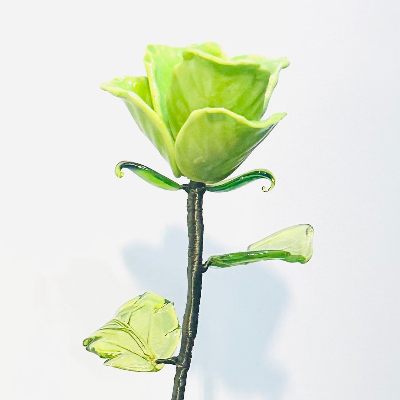売約済み　帯飾り〈greenな薔薇のひみつ〉 2本スイート＆贅沢ブラウニー-