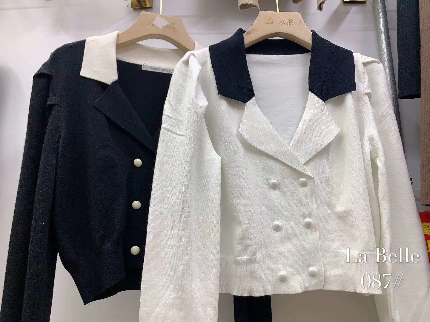 ノッチドラペルカラートップス