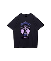 ストロベリースカルプリントベーシックTシャツ (BLACK) CQ-46095