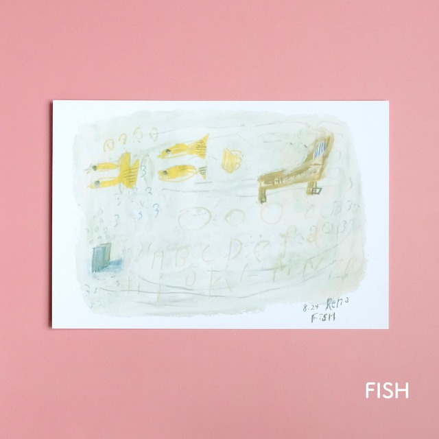 ◉【リーウェン】ポストカード「FISH」