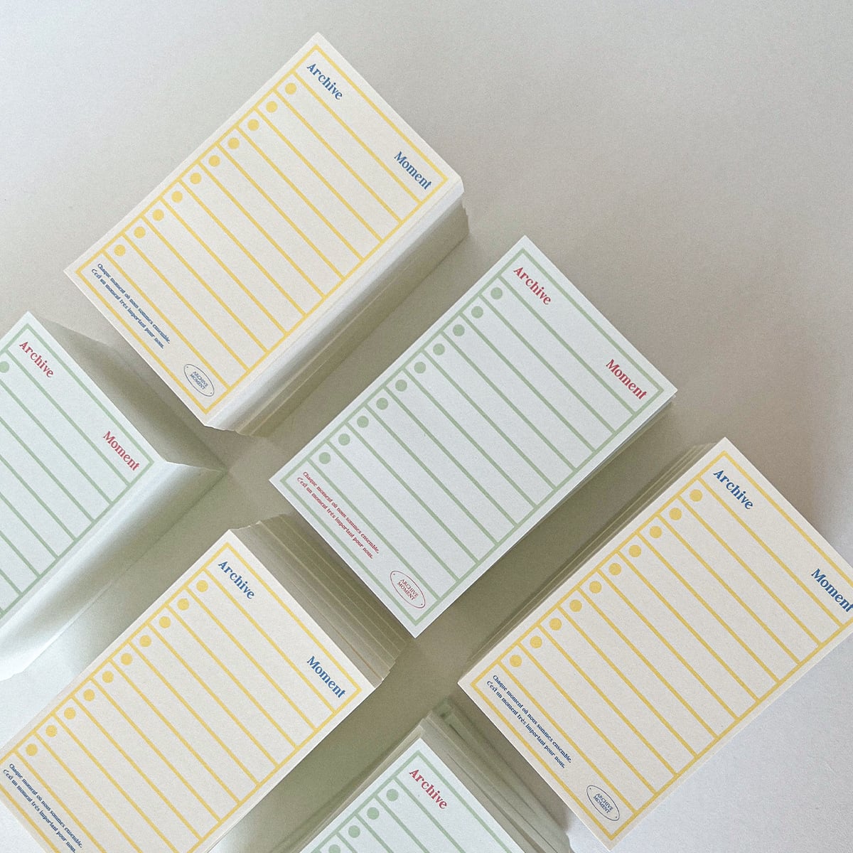 archive moment】メモ帳 블루레몬치즈 , 레드빈젤라또 | 韓国文具