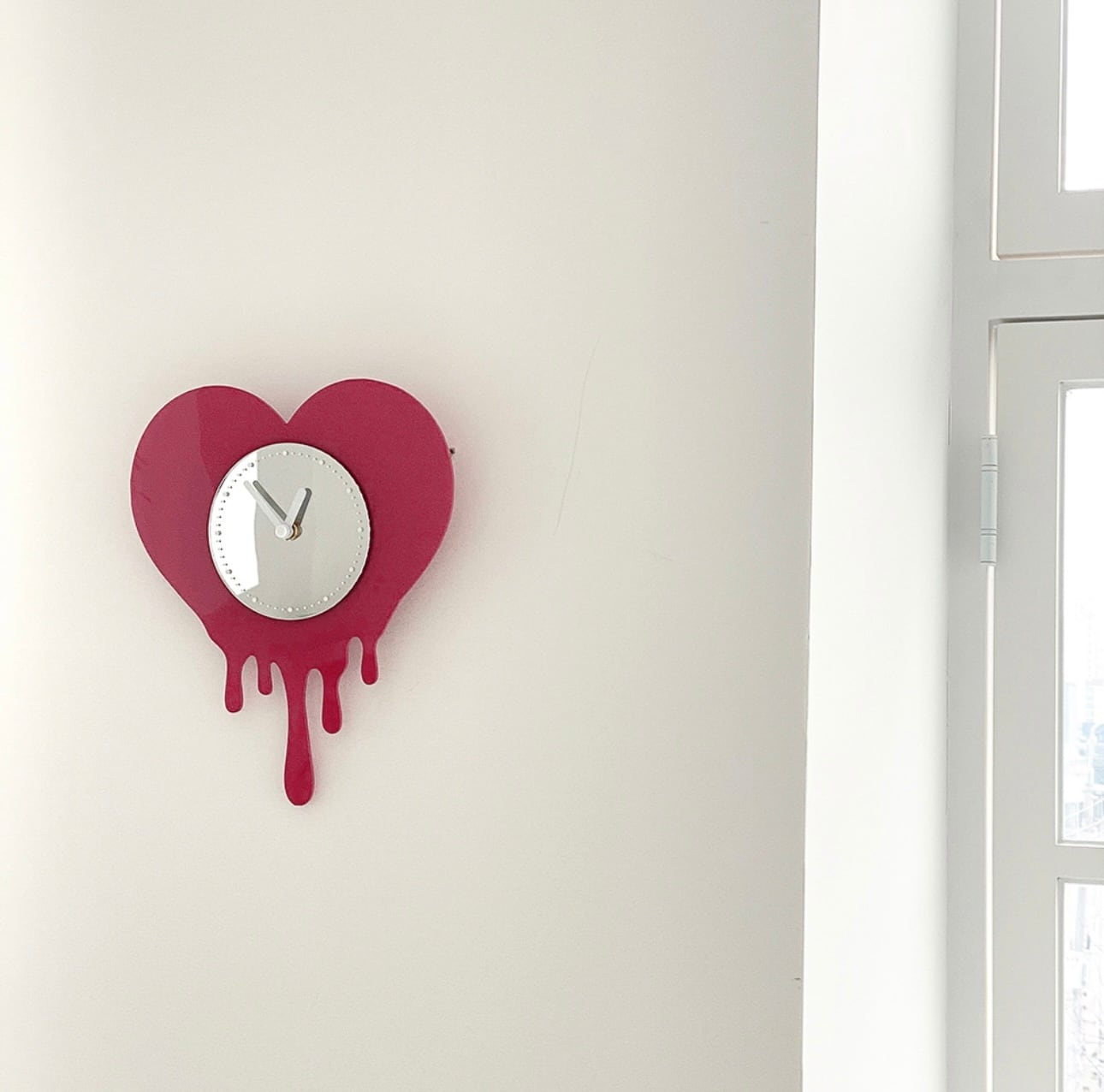 melting heart clock 2colors / メルティング ハート クロック 壁掛け