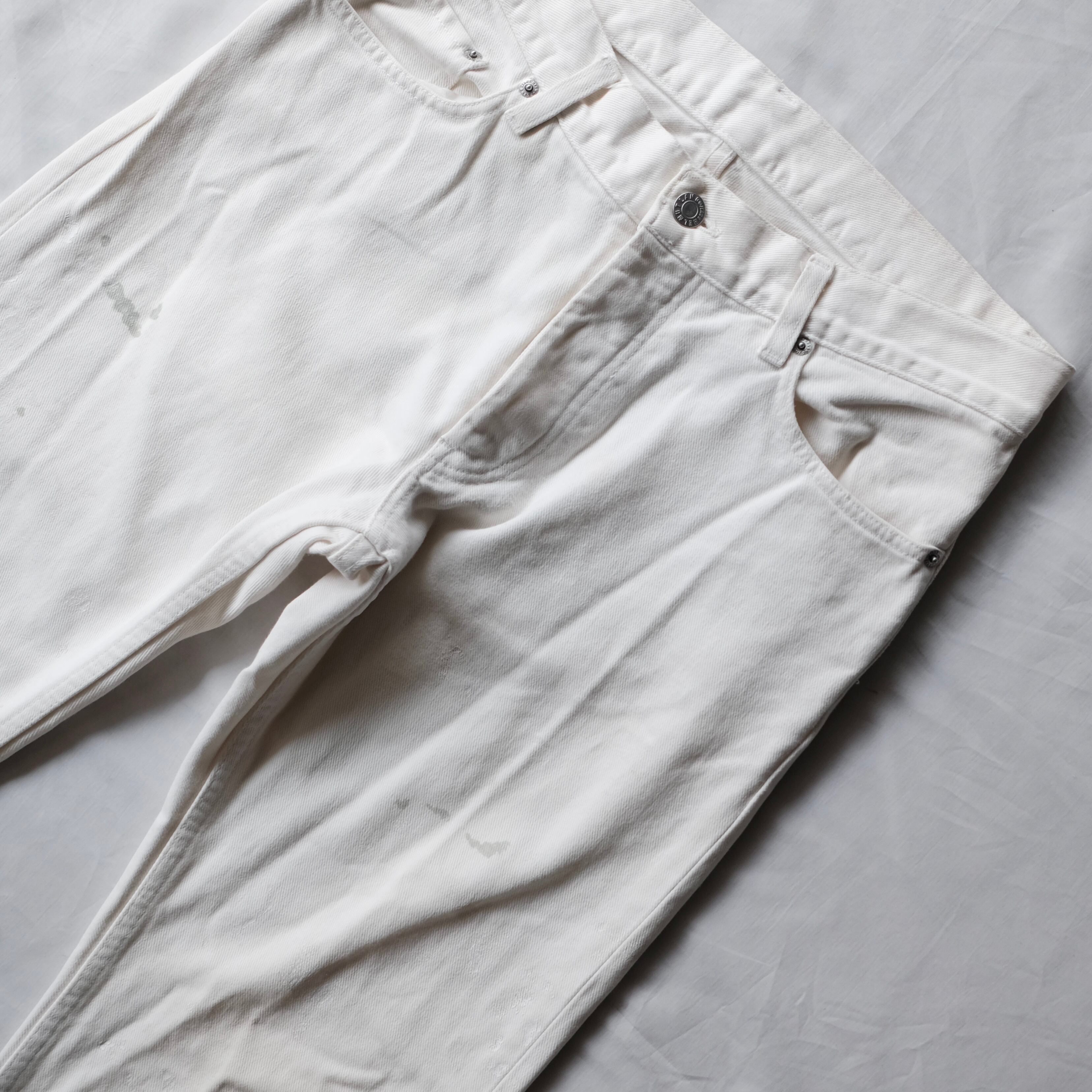 ヘルムートラング　ホワイトペンキデニム 90s HELMUT LANG 本人期 PAINT DENIM PANTS | safarionline