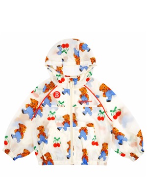 [BEBE DE PINO] All over cherry bear windbreaker 正規品 韓国ブランド 韓国ファッション 韓国代行 韓国通販 ベベドピノ bebedepino 日本 店舗 韓国 子供服