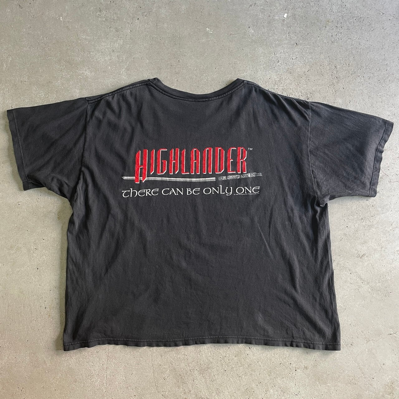 90年代 HIGHLANDER 刀剣 ムービー プリントTシャツ メンズXL 古着 90s