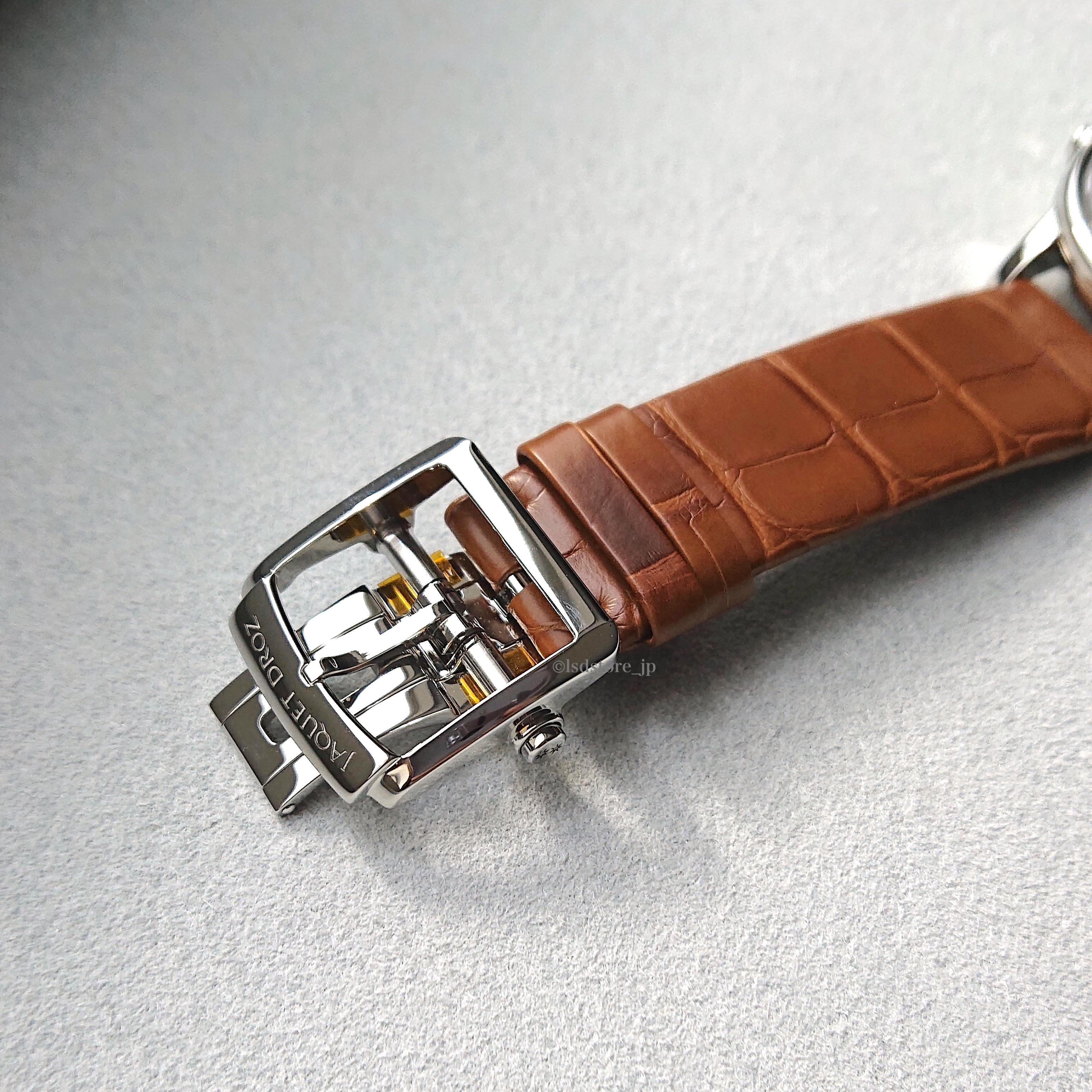 【JAQUET DROZ ジャケ・ドロー】GRANDE SECONDE QUANTIEME グラン・セコンド カンティエーム（サテンブラッシュ アントラサイト）／国内正規品 腕時計