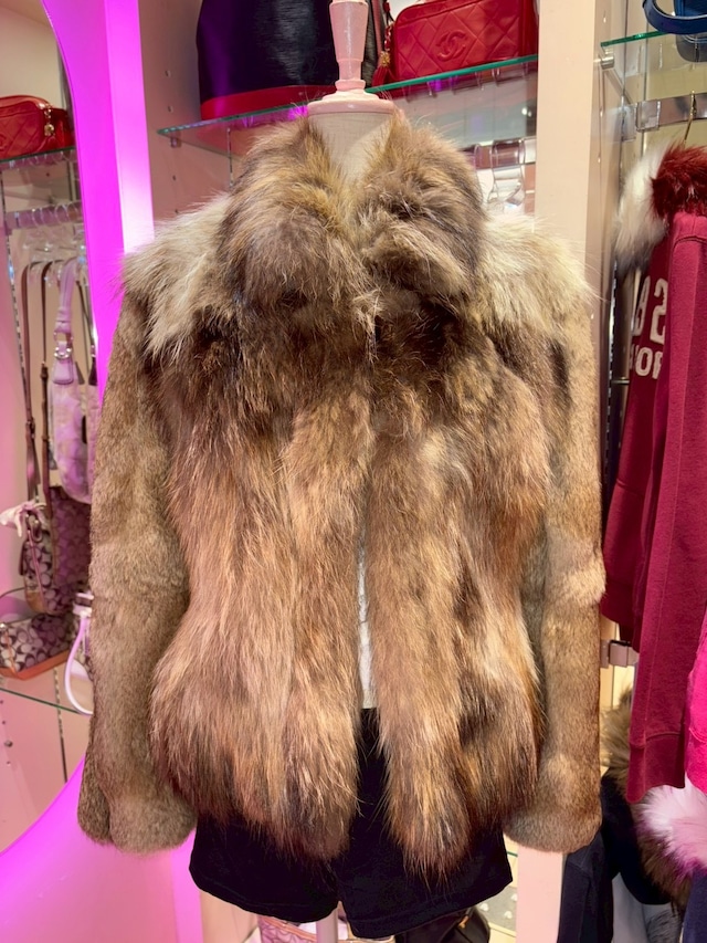 Vintage Raccoon&Rabbit Fur Jacket  y2k