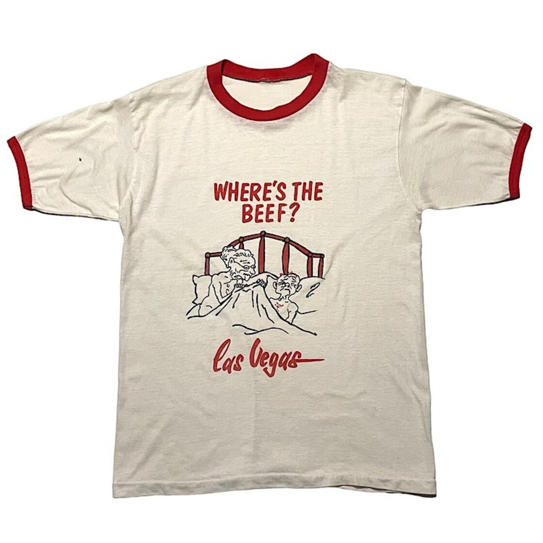 激レア 80s ビンテージ リンガーT Tシャツ エロプリント パロディ 