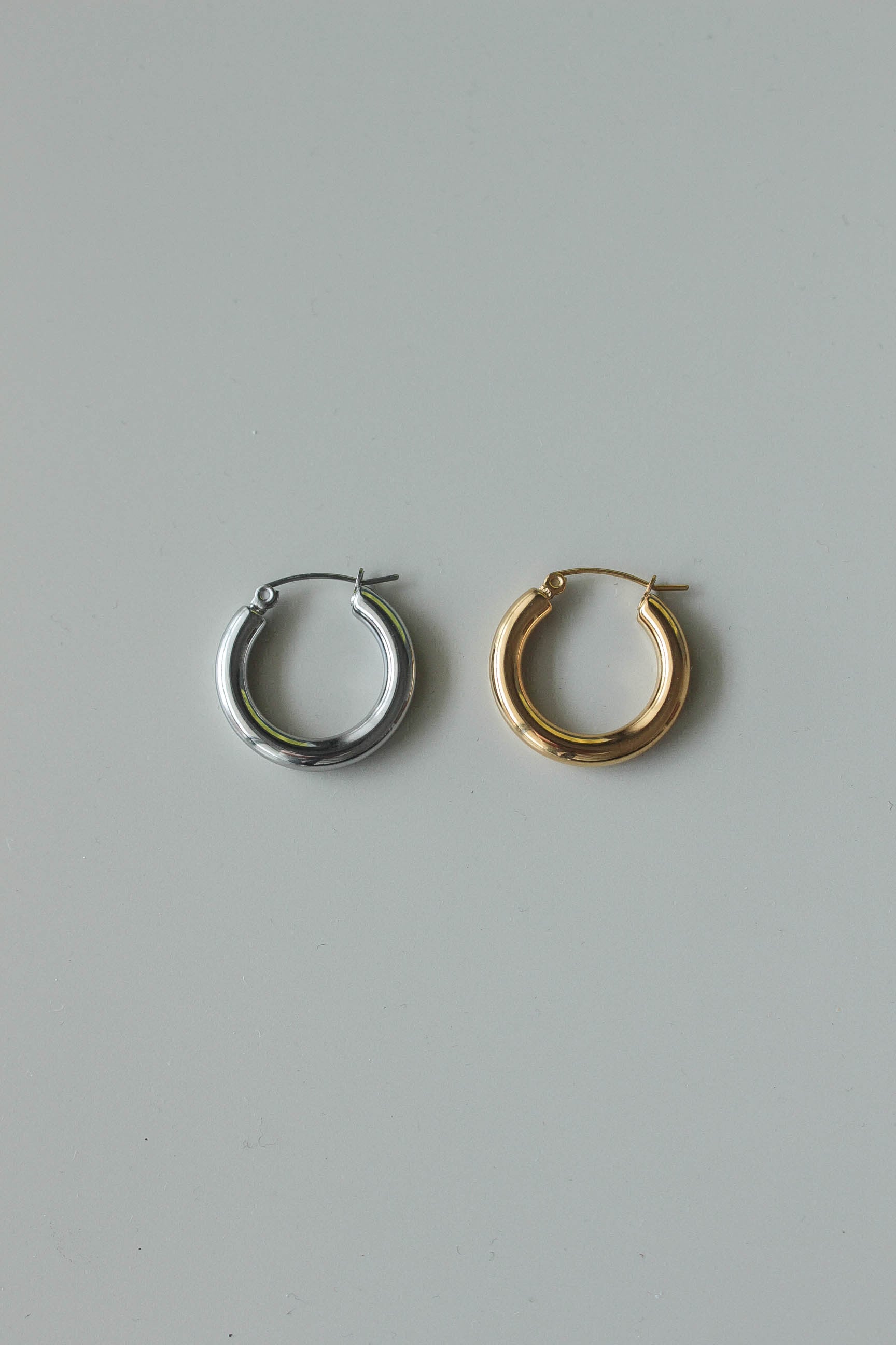 CREA 24KGP Mid Chubby Hoop Pierce フープピアス 24KGP] Mid Chubby Hoop Pierce / 24mm | 金属アレルギー対応の