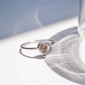 petit ring (smoky quartz)
