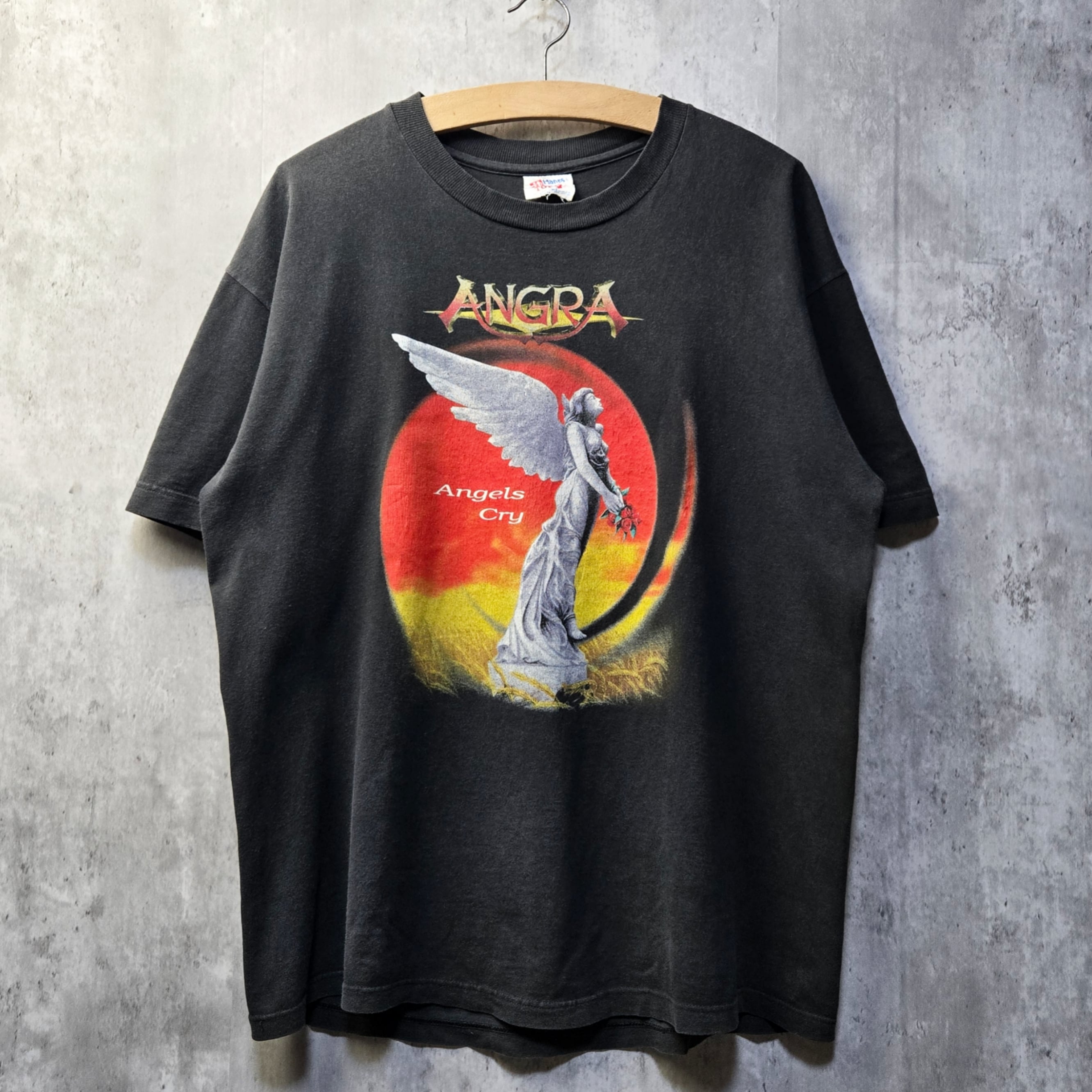 【ANGRA Angels Cry】【未使用】90s Tシャツ L 90s 90年代 ANGRA アングラ Angels Cry ヴィンテージTシャツ