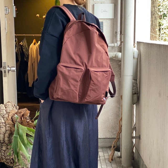 AMIACALVA(アミアカルヴァ) TASLAN NYLON BACKPACK BURGUNDY