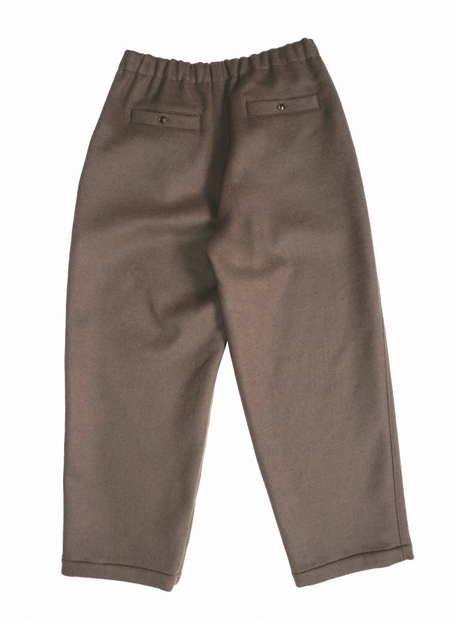 Wool Beaver Wide Easy Pants