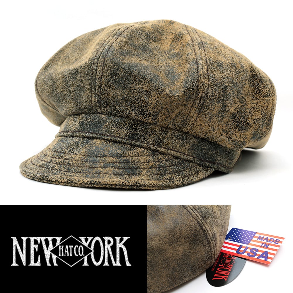 New York HatニューヨークハットNewYorkHat USA製 Vintage Leather