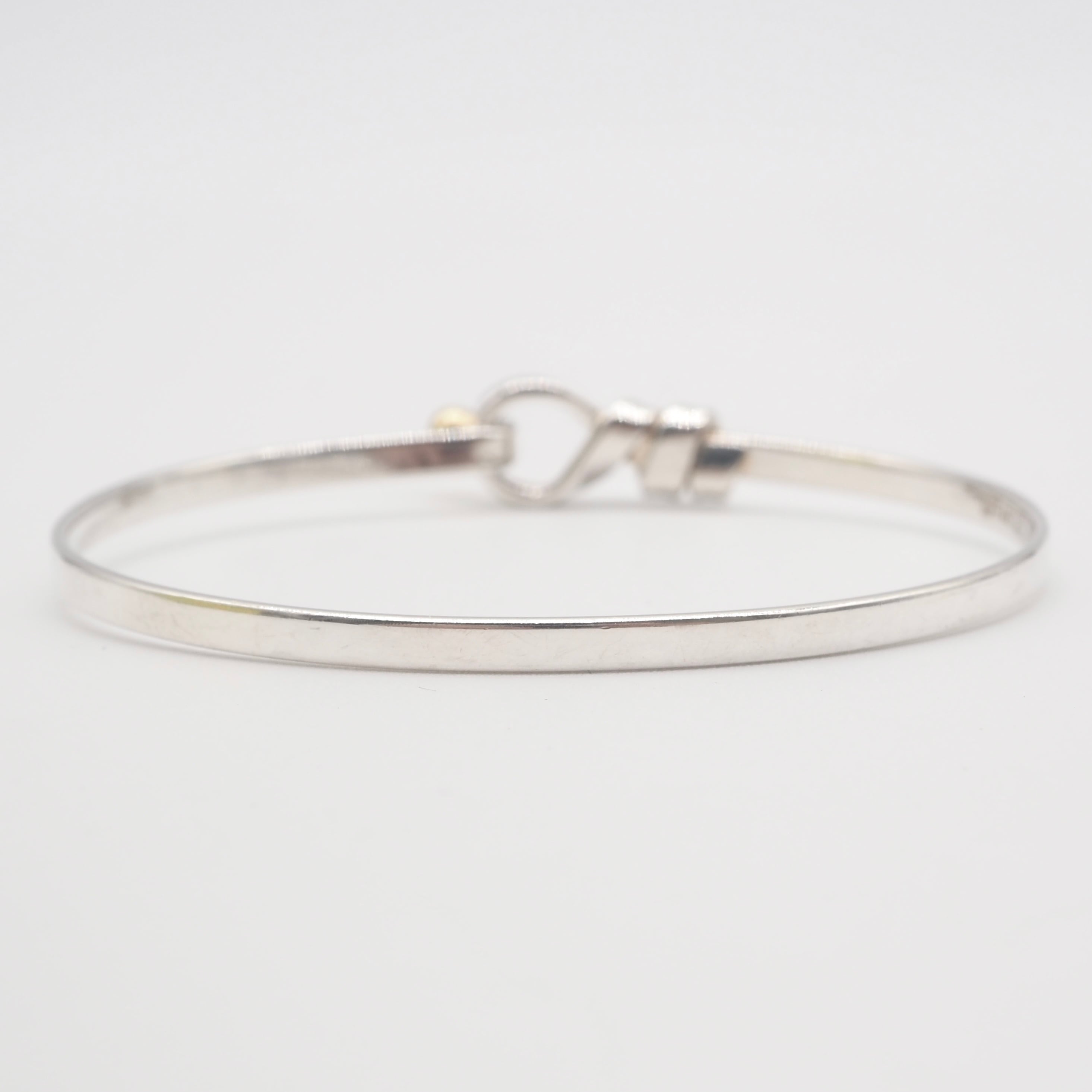 Tiffany & Co.フック＆アイ バングル シルバー 925 K18 Tiffany&Co. フック&アイ バングル シルバー925 K18 ティファニー