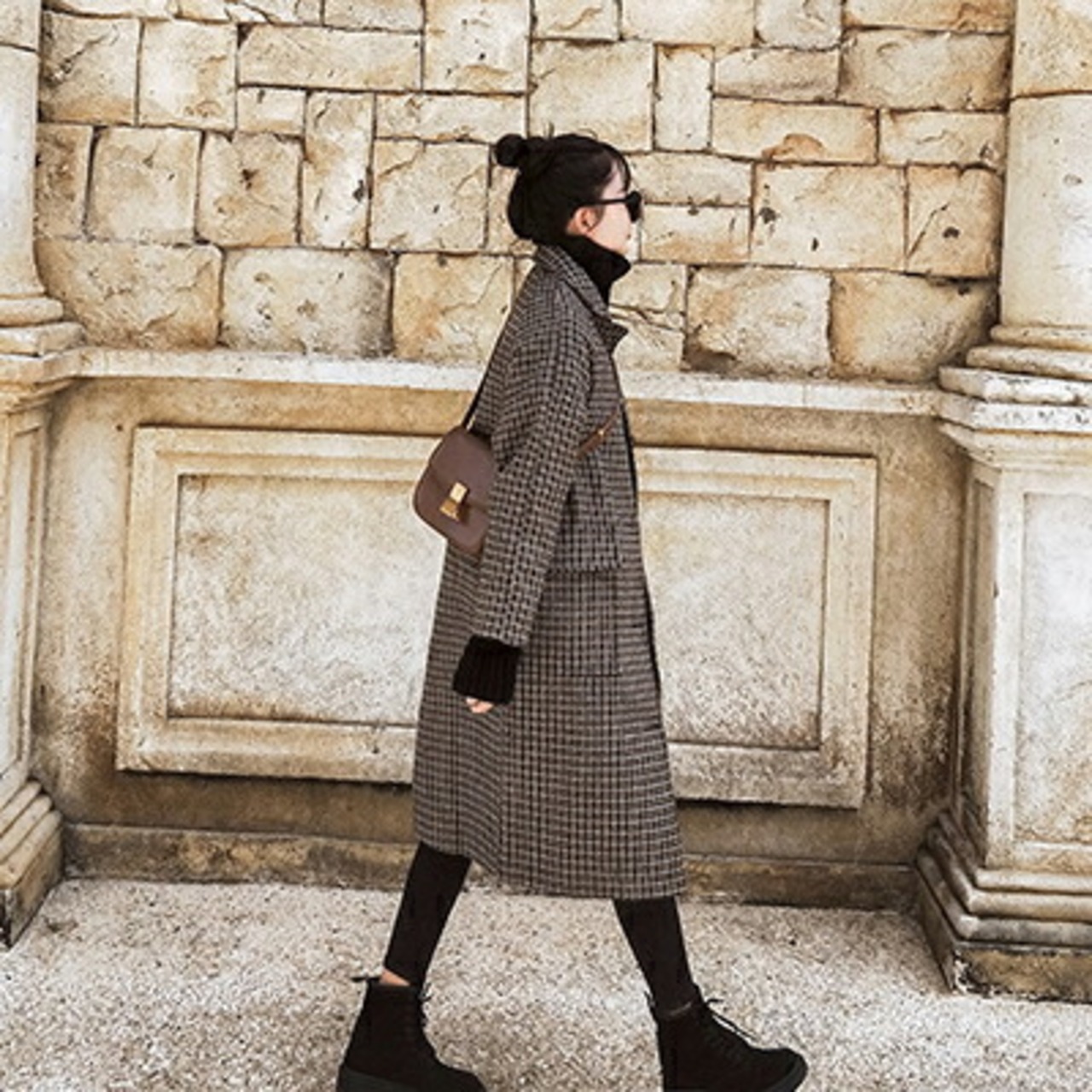 ウール混 チェスターコート レディース 秋 冬 ロングコート きれいめ  