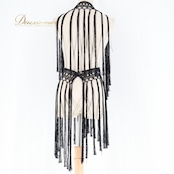 フラメンコ 衣装 シージョ ピキージョ 黒 編み込み フレコ フリンジ ダンス パーティ 発表会 小物 装飾 飾り 舞台 ブラック系 ダンス衣装 フラメンコ衣装 ステージ衣装 小道具 舞台用コスチューム おしゃれ