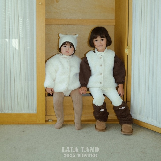 《予約》lala land ¨ bebe) knitted ribbed tights