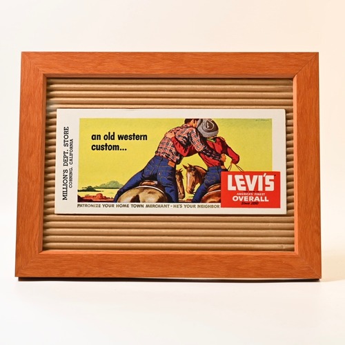 50's Levi's Advertising Ink Blotter 30