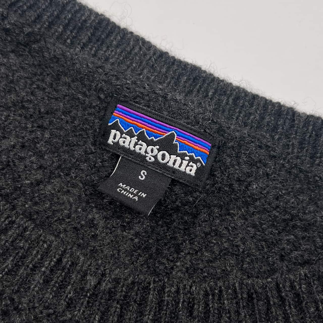 90s カシミヤ Patagonia パタゴニア 長袖 ニット セーター S/ダークグレー メンズ
