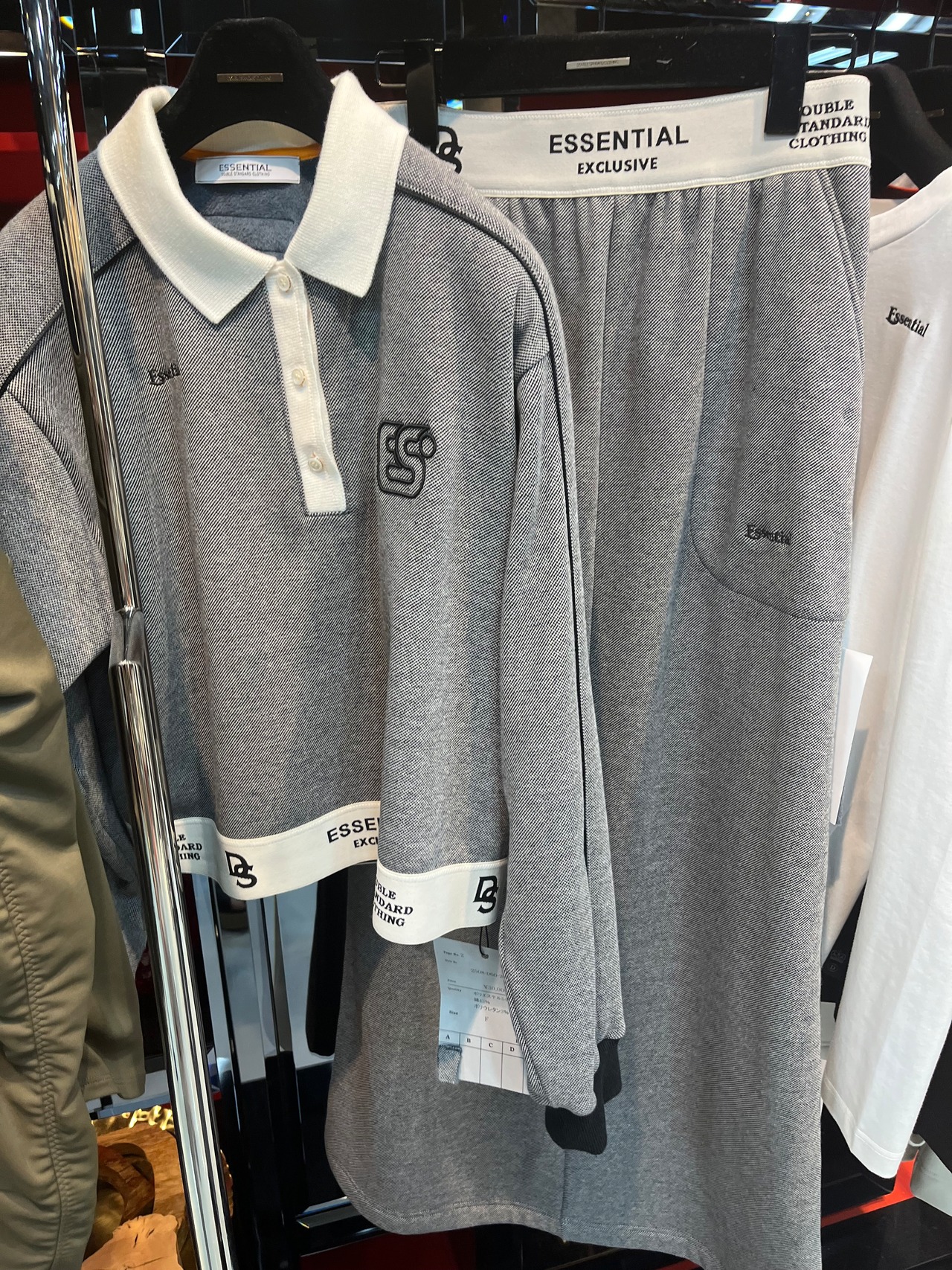 ダブルスタンダード　DOUBLE STANDARD / ボンバーヒート裏起毛ポロシャツ