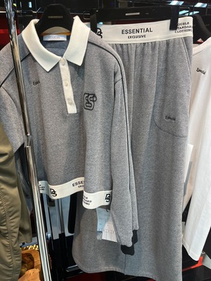 ダブルスタンダード　DOUBLE STANDARD / ボンバーヒート裏起毛ポロシャツ