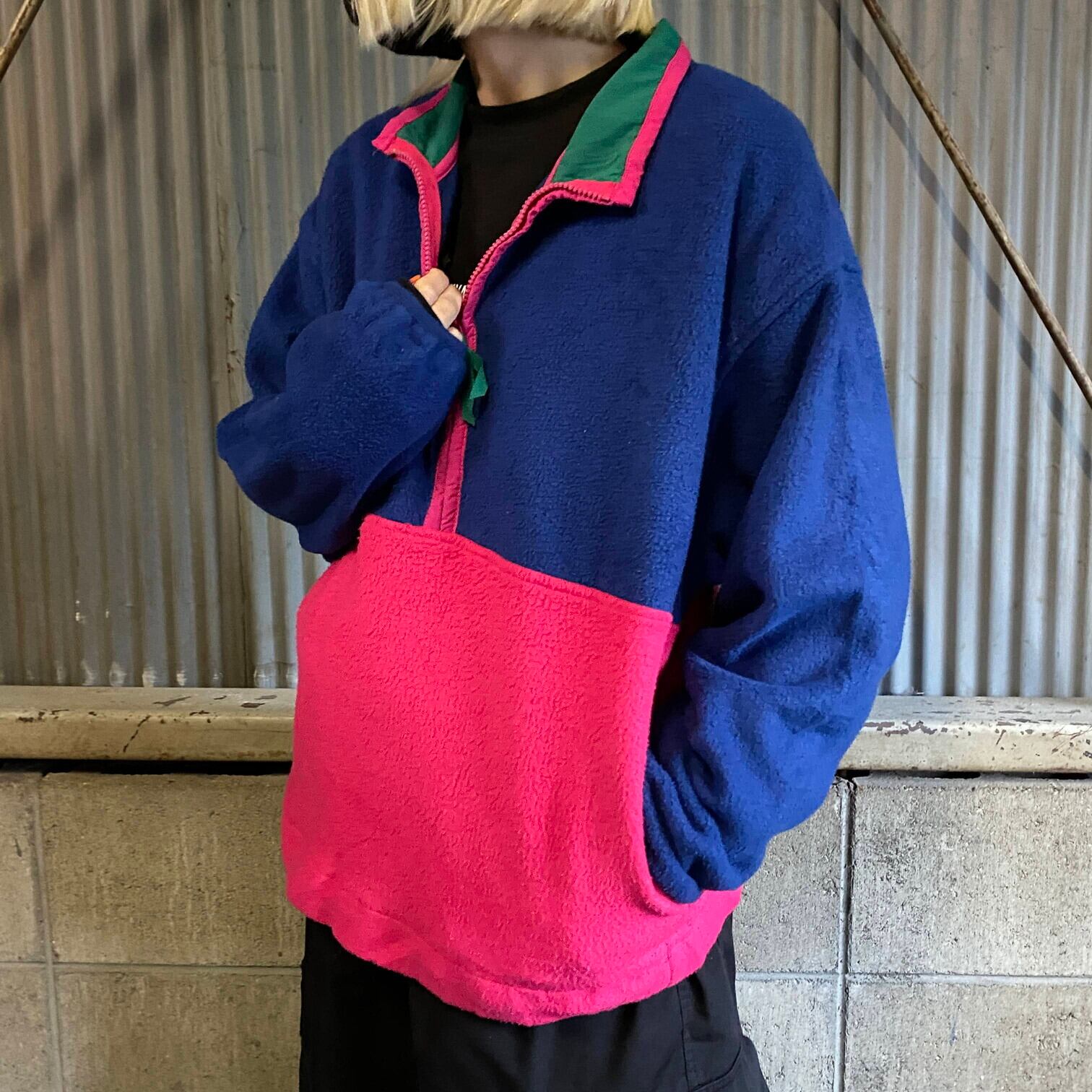 GAP オールドギャップ ハーフジップ フリースジャケット メンズS 