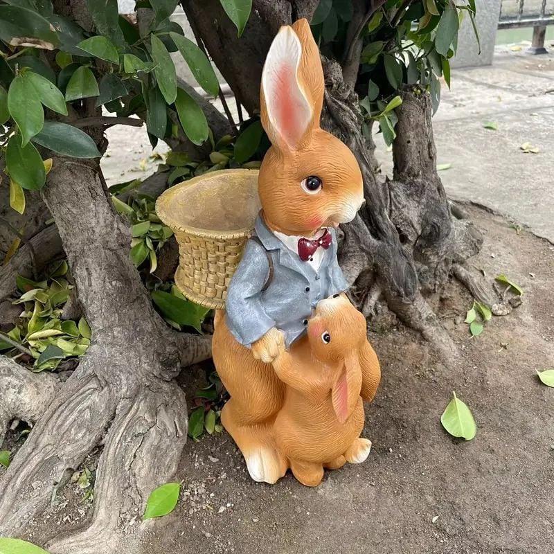 ガーデンオーナメント ラビット うさぎ ガーデンオブジェ 置物