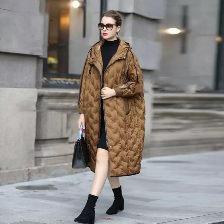 刺繍キルティングダウンコート31121