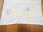 蝶と花の刺繍 クロス(シミあり) 画像13