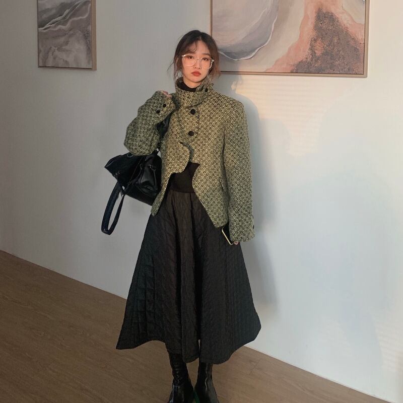 ジャケット レディースルーズコート スプリングオータム 春物 秋物 ブラックストロベリース32733311977