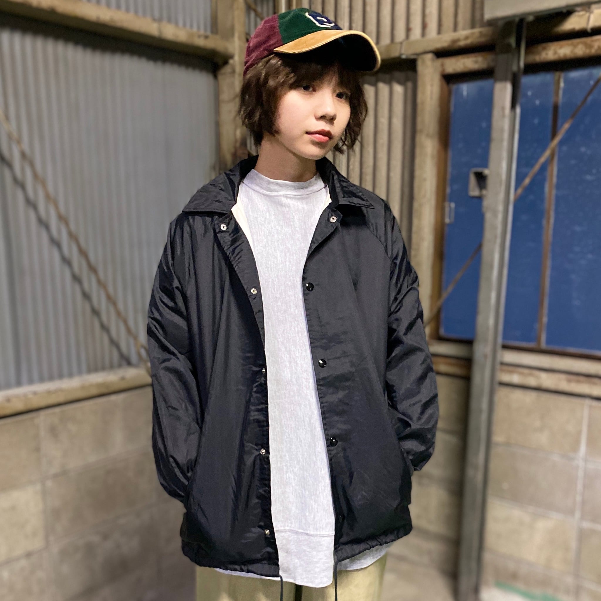Masterpiece apparel 無地 ナイロンコーチジャケット ラグランスリーブ 