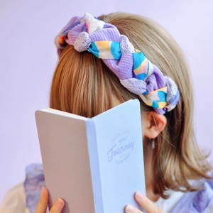 レース装飾 purple カチューシャ ヘアバンド (kai1225)